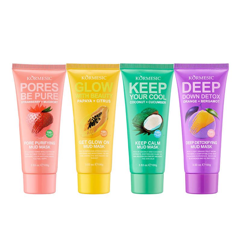 KORMESIC Fruit Purification Pore Mud Mask Mud Film Facial Cleansing Gentle Mask_voghion.com