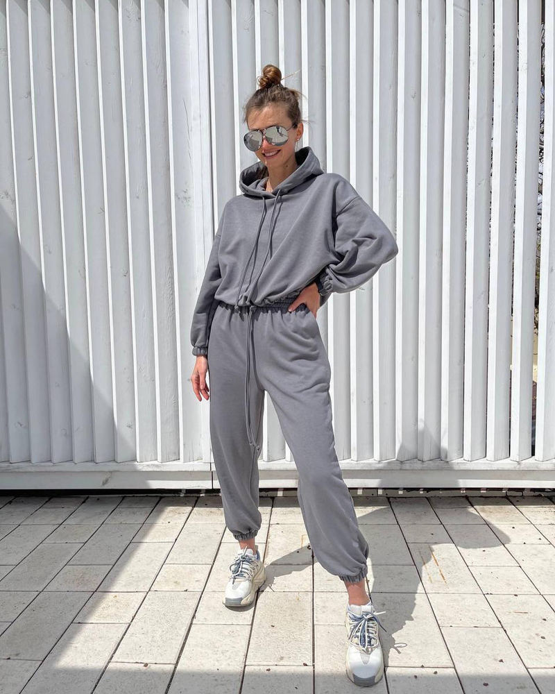 Tailleur pantalone casual da donna tinta unita_voghion.com