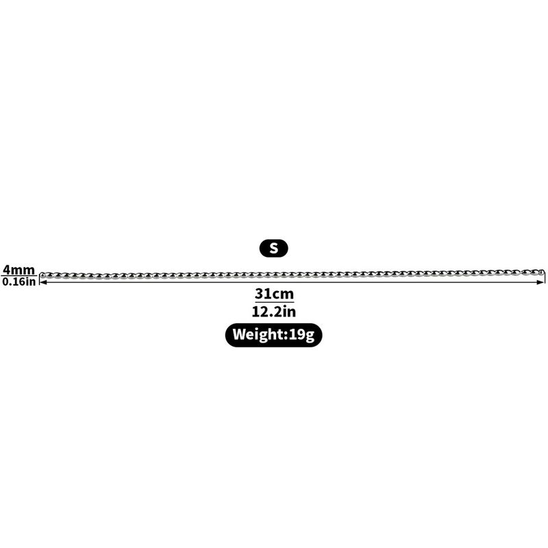 Dispositivo di masturbazione per espansione uretrale con perline in acciaio inossidabile a doppia testa, lungo 32 cm_voghion.com