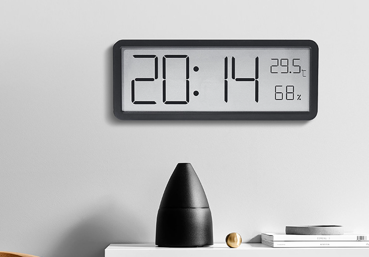 INS Einfache Große Bildschirm Wohnzimmer Wand Temperatur Und Feuchtigkeit Kreative Moderne Uhr Kann Aufgehängt Werden Oder Stehen YD106_voghion.com