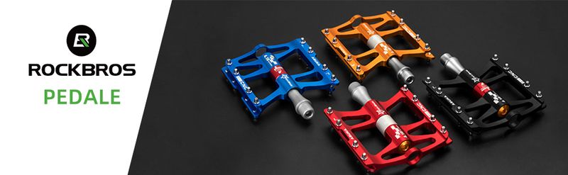 ROCKBROS Fahrradpedale 9/16" MTB BMX Rennrad CNC Lager Eloxiert 4 Versiegelt Alu_voghion.com