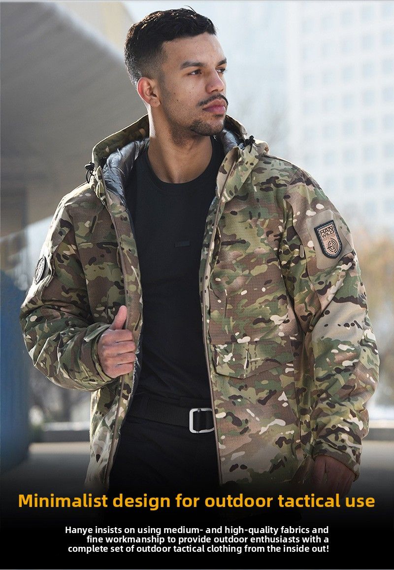 Hanye Reflektierende taktische Outdoor-Skibekleidung für Herren, Tarn-Thermobekleidung für Militärbegeisterte, Kampfeinsatzbekleidung_voghion.com