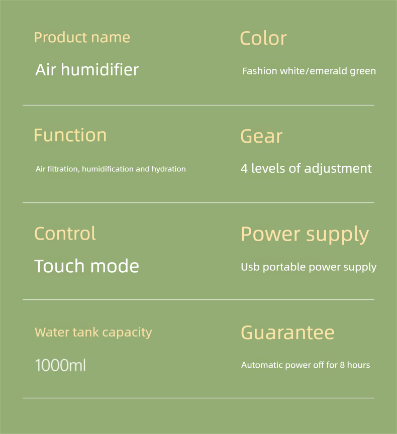 Car Ornament Humidifier, Mini Air Purifier With Large Mist Output, USB Powered For Car Desktop Dormitory_voghion.com