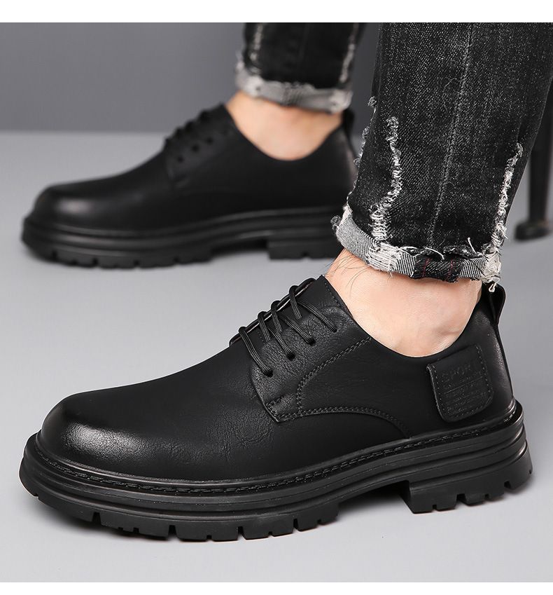 Herren Plateauschuhe Niedrige Pumps Loafers Slip-on Casual Herrenschuhe_voghion.com