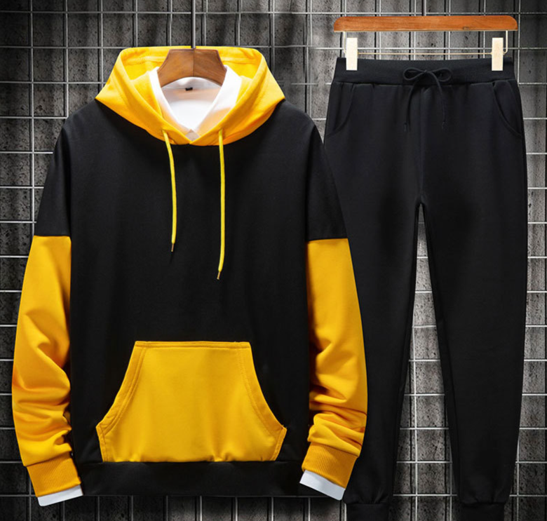 Herrenbekleidung Sweatshirts für Herren Frühling und Herbst Kapuzenpullover Hübsche Herrenbekleidung 2024 Neue Mode Passender Frühlingssport-Freizeitanzug_voghion.com