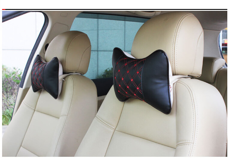 Produse de interior auto perna masina imitatie vin rosu tetiera 4 culori 26*17 perna gat indiferent de tetiera masina_voghion.com