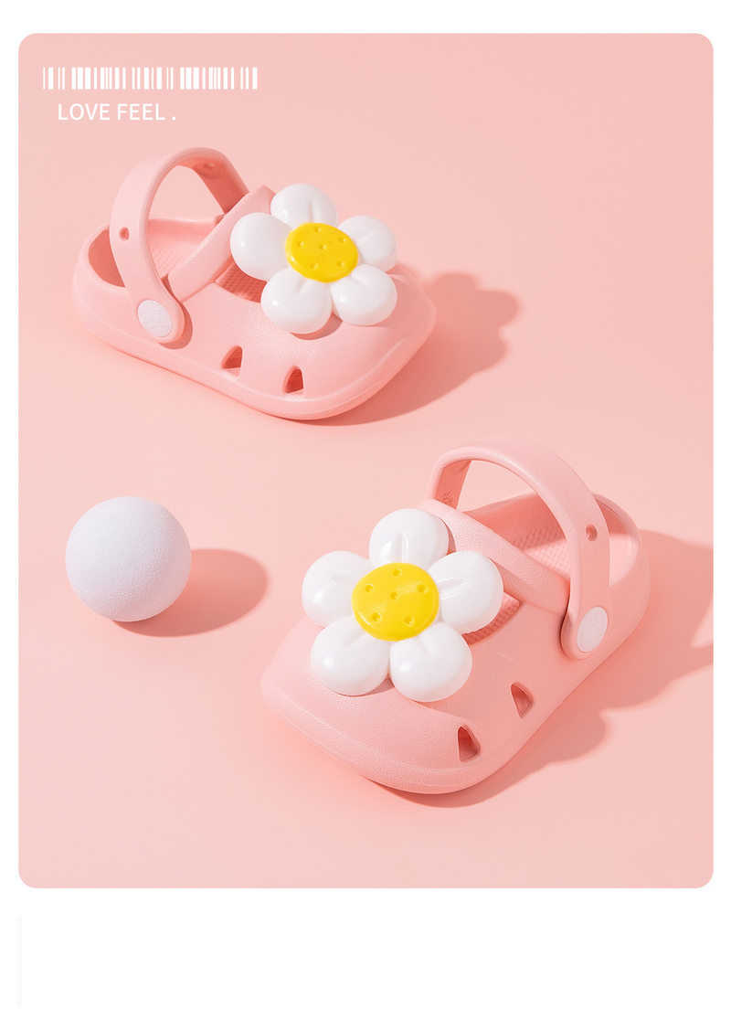 Kids’ Clothing Summer New Children's Slippers Wholesale Cute Cartoon Soft Sole Indoor And Outdoor Baby Sandals Casual Breathable Hole Shoes_voghion.com