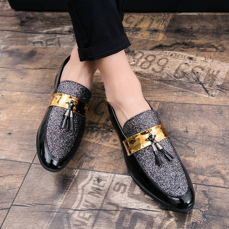Summer Men Shoes Casual Mens Half Drag Loafers Leather Slipper Breathable Slip On Lazy Driving Shoes Men Moccasins_voghion.com