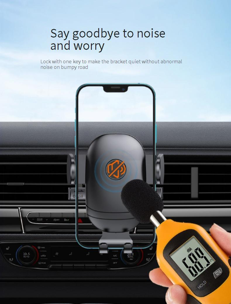 Universal Car Phone Mount Holder - Carbon Fiber Suction Cup & Air Vent Compatible, Extendable, Secure & Adjustable For Hands-Free Driving_voghion.com