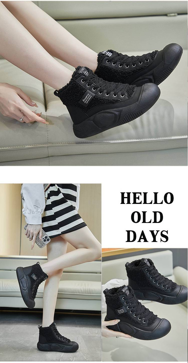 Neue Damenschuhe im koreanischen Stil mit dicken Sohlen und zusätzlichem Fleece für den Winter_voghion.com