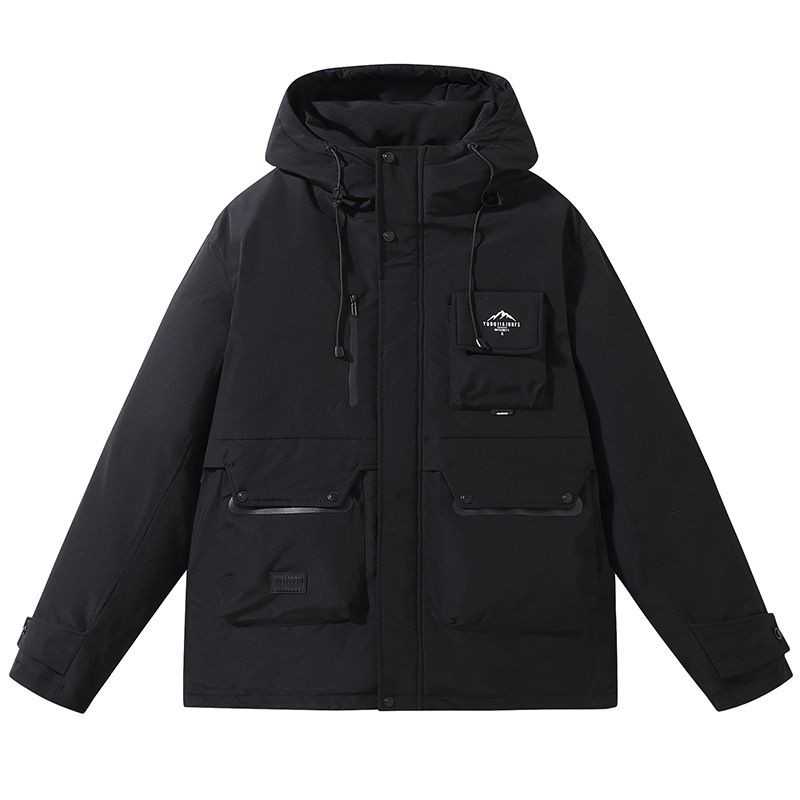 "Men's Oversized Winter Puffer Jacket – Waterproof Hooded Coat With Stand Collar (4XL-11XL, Up To 300lbs)"_voghion.com