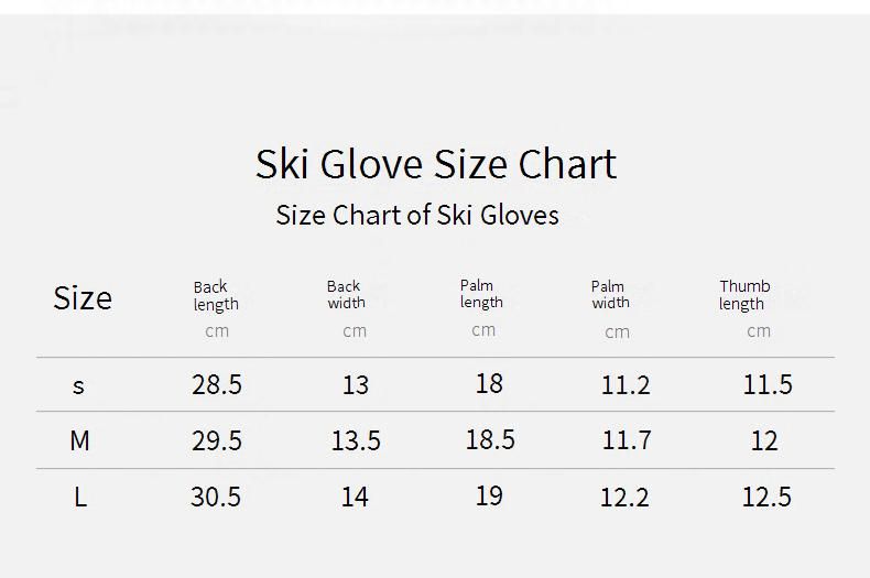 Guanti da sci All-Terrain - Design a cinque dita impermeabile e isolante per uomo e donna_voghion.com