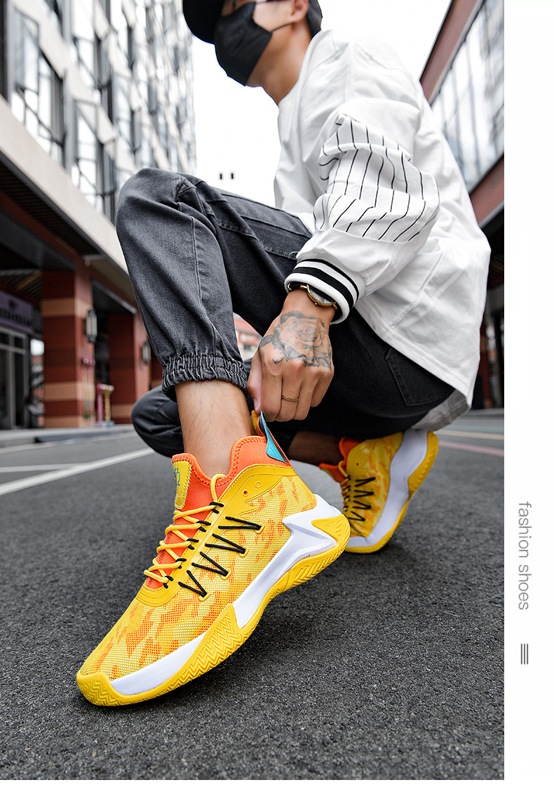 Men's shoes basketball shoes mesh surface breathable student running shoes soft soles sneakers low top non-slip sports shoes_voghion.com