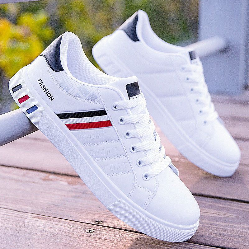 Frühling Neue Koreanische Vielseitige Kleine Weiße Student Flache Bord Herren Trendy Sport Und Freizeitschuhe_voghion.com