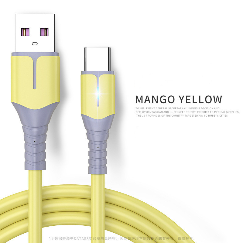 USB 5A Snellader USB Geschikt voor iPhone 11 12 Pro Max Xiaomi Rood Mi Note 10 Huawei P30 Pro Siliconen_voghion.com