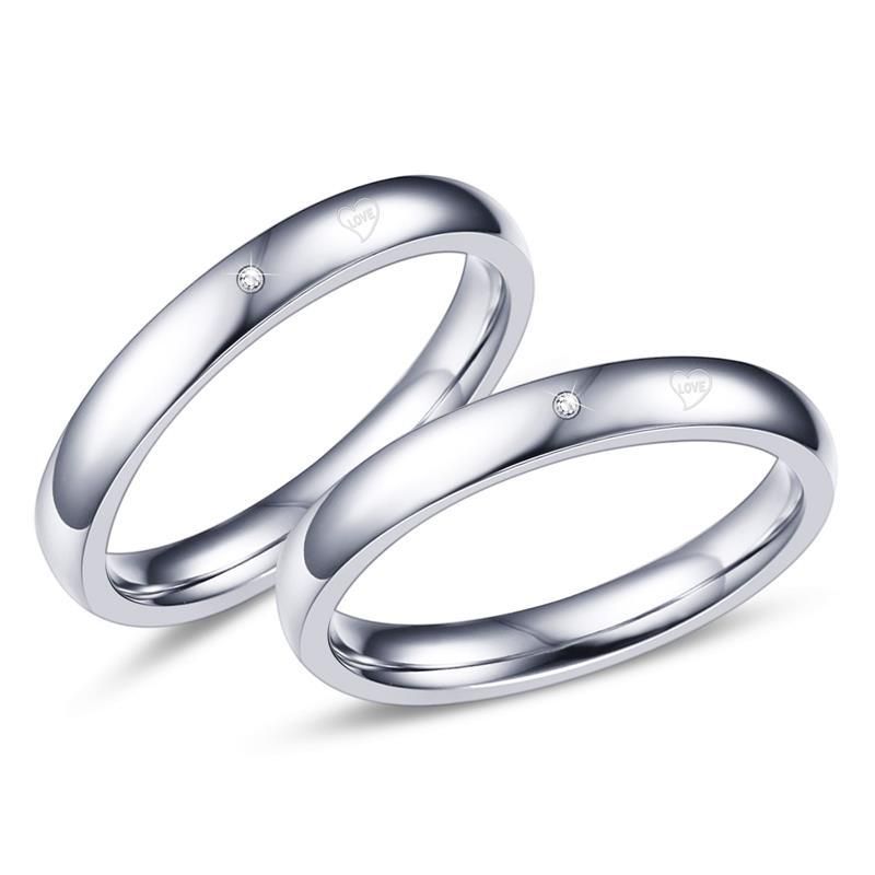 Simple lovers love pair Qixi Valentine's Day gift simple end ring can_voghion.com