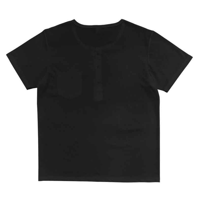 2024 Sommer Herren Button-Up T-Shirt Color Block Thin Henry Kurzarm Top für Männer_voghion.com