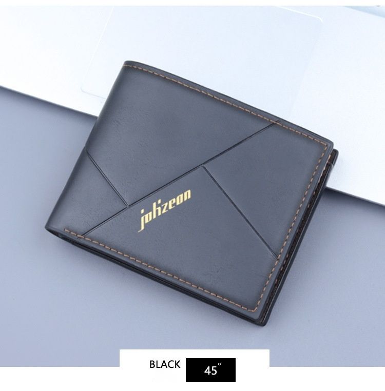 Men's Wallet, New Arrival Fashionable And Popular Personality Short Wallet, Card Holder Integrated Three-fold Wallet._voghion.com
