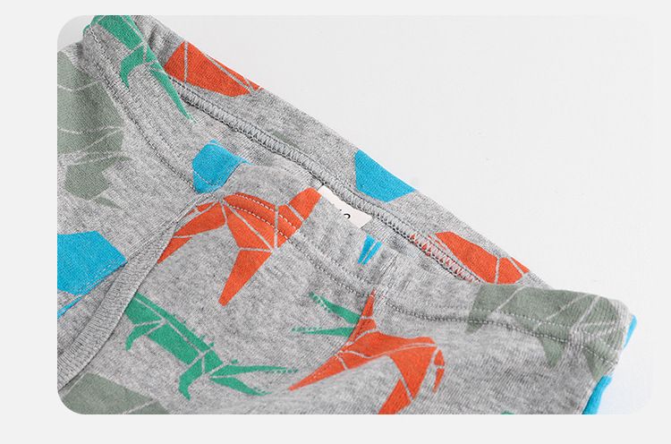 Kid's Clothing Children's vest underwear set boy pure cotton small and medium-sized boy baby cotton top underwear three-piece set_voghion.com