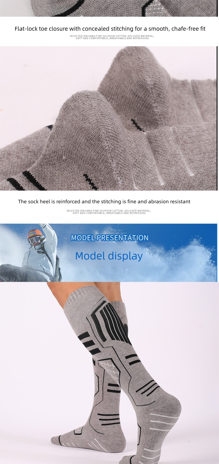 Wool Winter Warm Sweat-Absorbing Men's High Tube Non-Slip Ski Thickened Towel Bottom Women's Socks_voghion.com