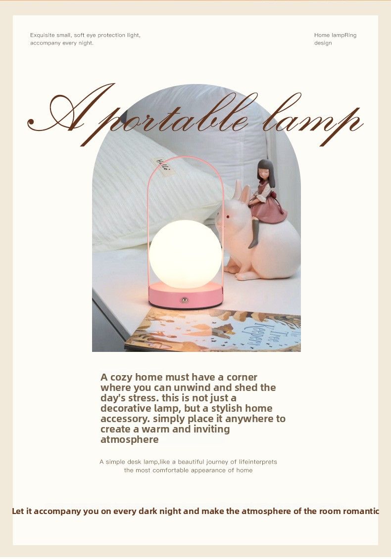 Nuova lampada da tavolo ricaricabile touch da comodino per camera da letto, da campeggio, da esterno, portatile, regalo di nozze, luce eterna_voghion.com