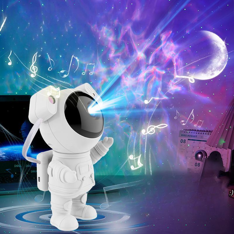 Astronaut Projektor Space Man Nordlichter Bluetooth Lautsprecher Nachtlicht Schlafzimmer Sternenhimmel Atmosphäre Lampe_voghion.com