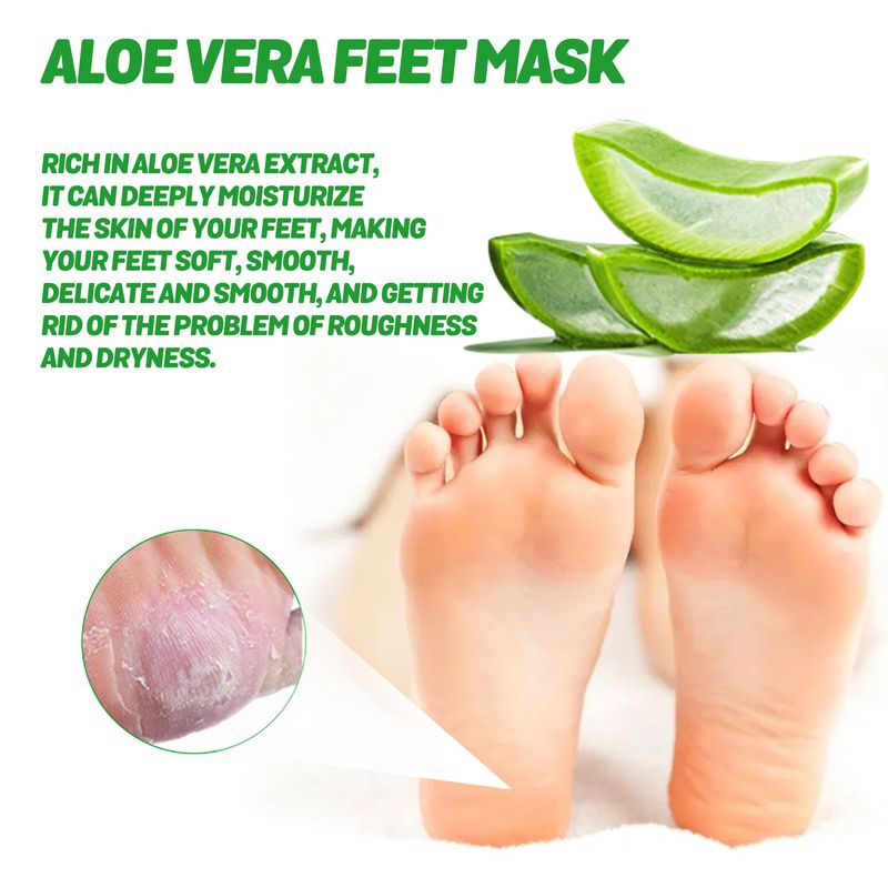EELHOE Aloe hidratante, nutritivo, reafirmante, limpieza de la piel y parche de mascarilla para pies reafirmante_voghion.com