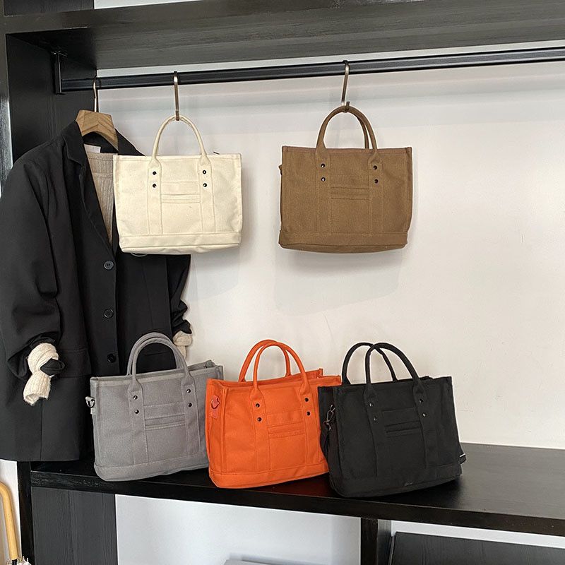 Borsa a mano in stile coreano per donna 2025, nuova borsa a tracolla in tela con tracolla singola, borsa casual da viaggio con rivetti_voghion.com