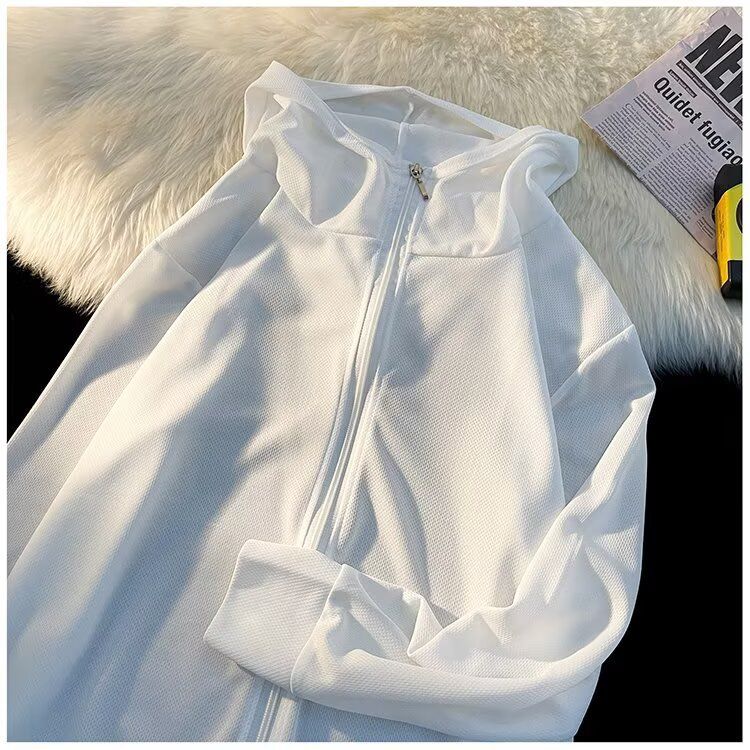 Leichter Mesh-Sonnenhoodie für Herren und Damen mit LSF 50+ UV-Schutz – Atmungsaktiver Sommer-Windbreaker mit Unisex-Passform, Freizeitmantel für Outdoor-Reisen_voghion.com