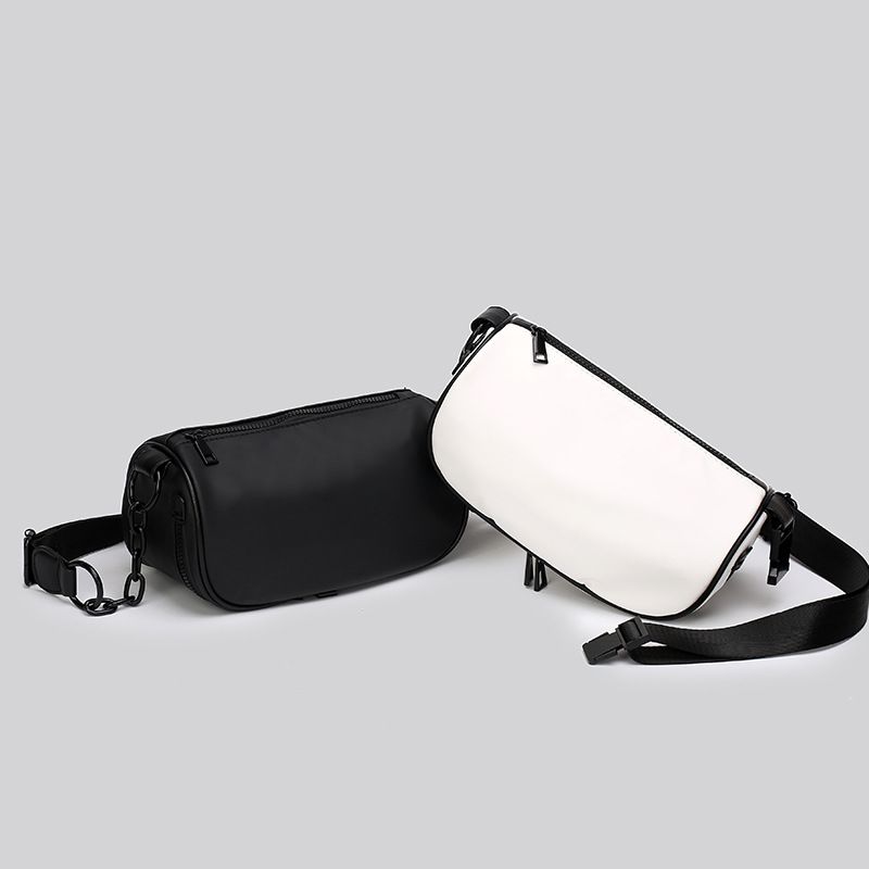 Borsa a tracolla sportiva alla moda, piccola e leggera, in tinta unita, con catena semplice e alla moda per le donne, popolare quest'anno_voghion.com