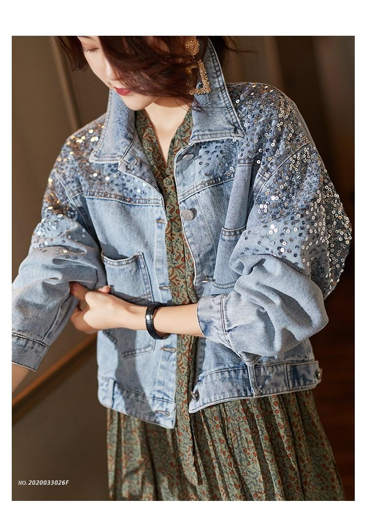 Chaqueta vaquera para mujer Chaquetas para mujer Abrigos vaqueros Chaqueta vaquera para mujer Chaqueta vaquera para mujer Abrigo de mujer Nuevo en_voghion.com