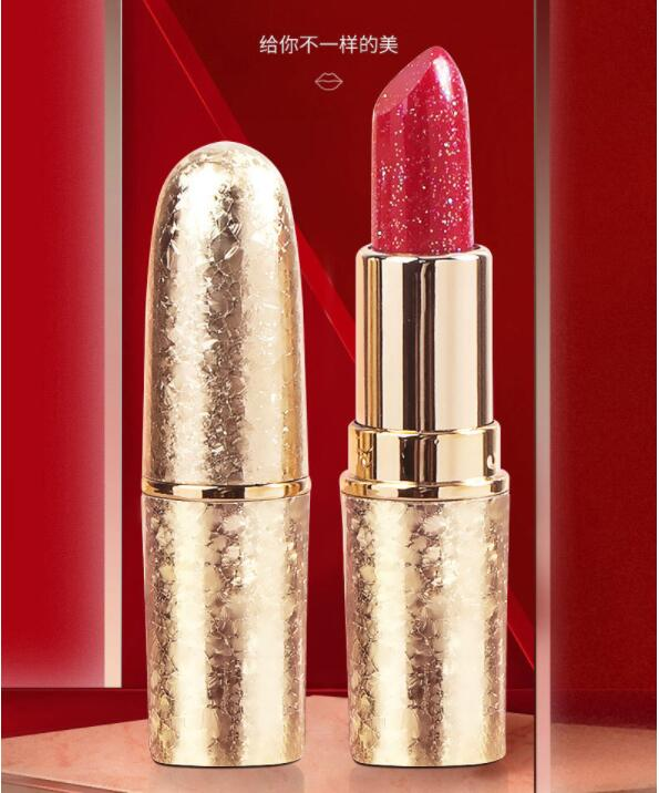 Parel Glinsterende Lippenstift Dragon Fruit Kleur Non-stick Cup Niet-vervagende Hydraterende Waterdichte Moeder Lippenstift voor Dames Rose paars_voghion.com