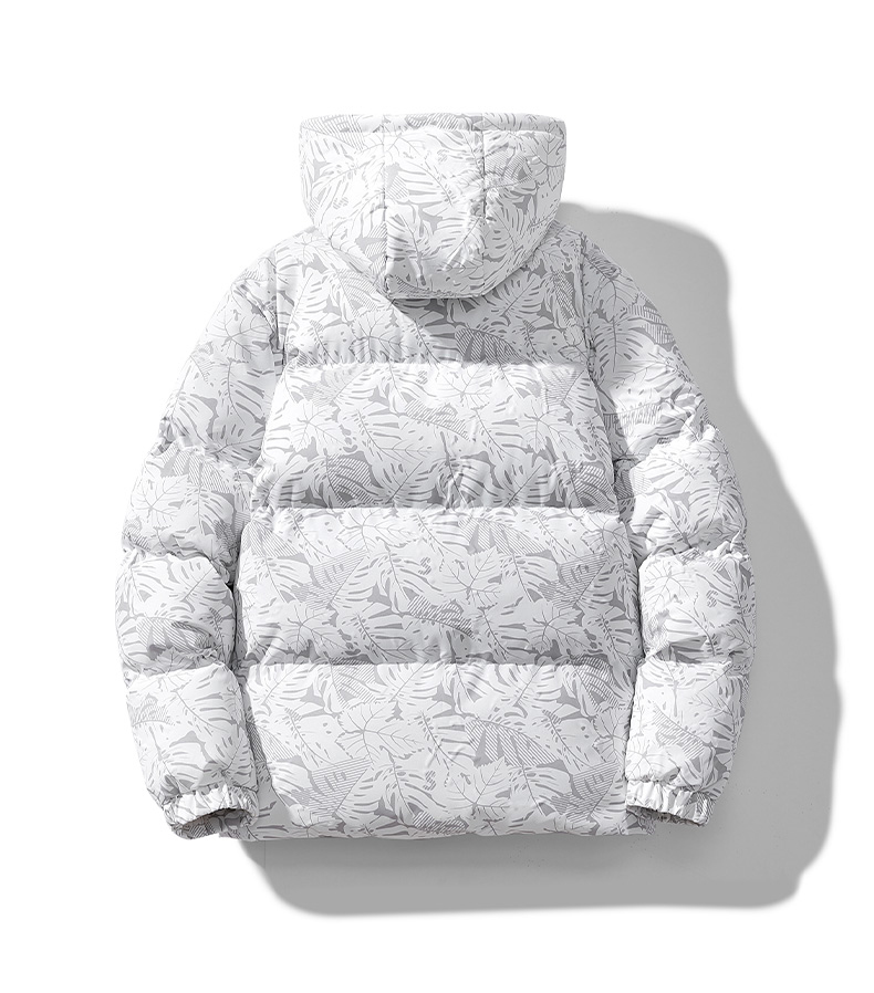 Modieus jack Warme katoenen kleding Trendy katoenen kleding Patchwork-top jack met capuchon_voghion.com