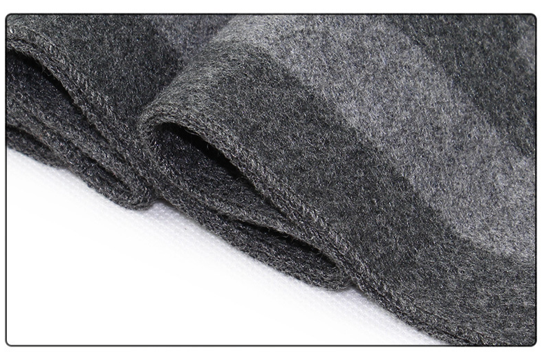 Sciarpa a quadri unisex Sciarpa calda invernale in misto lana da uomo_voghion.com