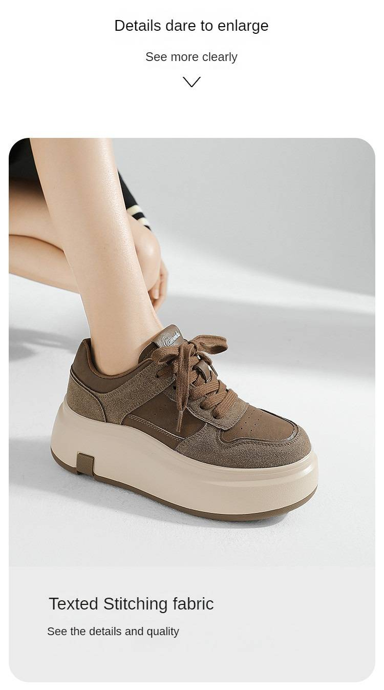 Cameido These are suede casual shoes with a thickened platform sole that can add height or are flat-soled, similar to loafers_voghion.com