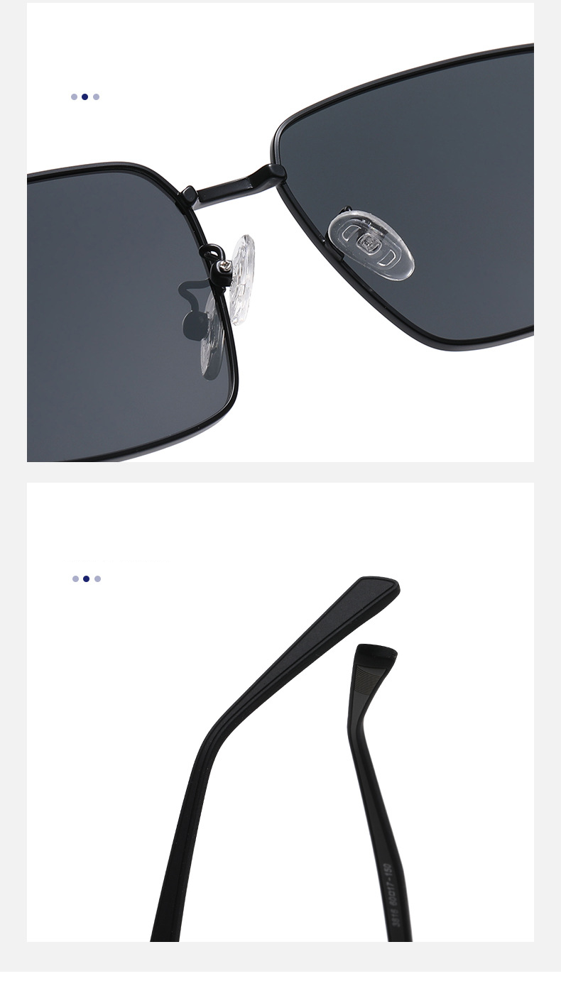 New Men's Polarized Sunglasses Fashion Square Frame Simple Driving Sunglasses Polarized Glasses For Fishing_voghion.com