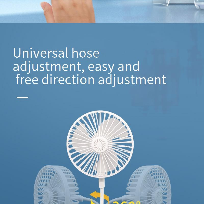 Round Plug-in Desk Fan - Ultra Quiet & Portable (USB/AC Power Perfect For Office & Home Use)_voghion.com
