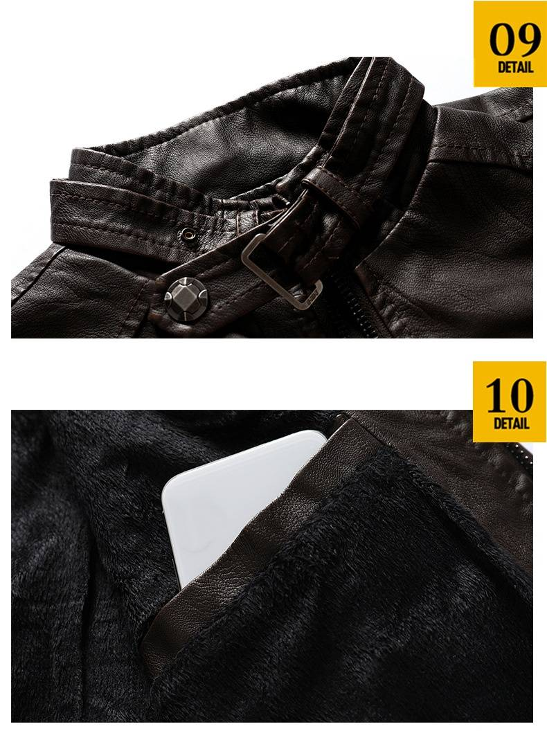 Le giacche in pelle da uomo sono alla moda e alla moda. Le giacche in pelle di alta qualità e le giacche in pile sono di tendenza._voghion.com