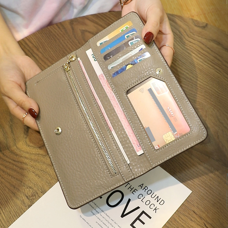 Women's Bags Wallet For Women Long New Ultra Thin Wallet Simple And Versatile Atmospheric Card Holder Net Celebrity Niche Design Trend_voghion.com