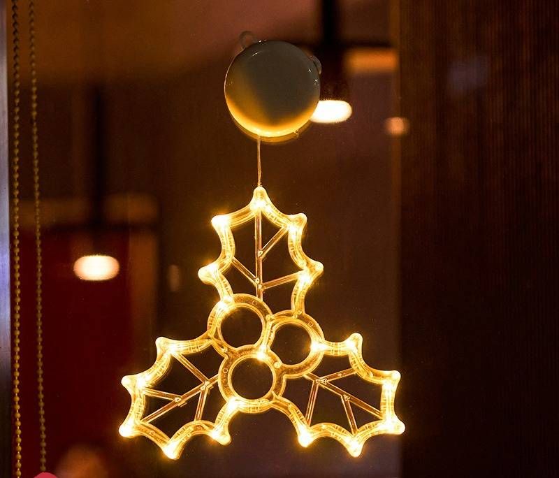 Decoraciones navideñas con luces LED: Papá Noel, campanas, copos de nieve, estrellas y más para decorar fiestas navideñas en casa._voghion.com