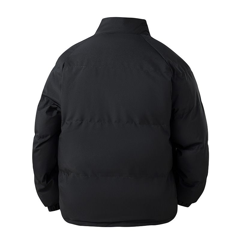 Unisex klassieke warme gewatteerde jas met nep-laagkraag - stijlvolle winterjas voor mannen en vrouwen (zwart, kaki, mistblauw, koffie)_voghion.com