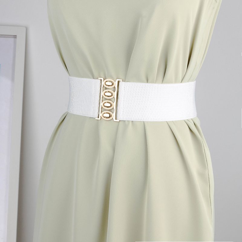 Unisex Elastic elastic Belt Accessories Belt Simple wide waist cover decorative dress accessories waist_voghion.com