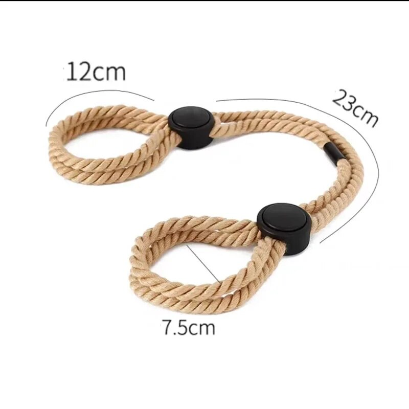 Baumwollseilfesseln Handschellen Fußfesseln Bondage-Armband BDSM Fetisch Sexspielzeug für Erwachsene für Paare Exotisches Zubehör_voghion.com