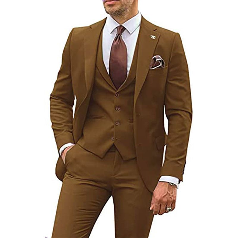 Ropa para hombre, traje de novio, traje de negocios, traje de tres piezas para banquete de boda, traje para hombre_voghion.com