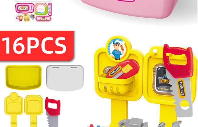 Cross Border Children's Pretend Kitchen Toy Set Educational Doctor Storage Box Boy Girl Toy Gift_voghion.com