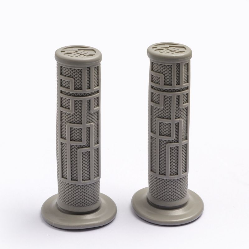 Puños universales de goma premium para manillar de motocicleta: cómodos y antideslizantes para un mejor control y menor fatiga (grises, diseño sin núcleo)._voghion.com