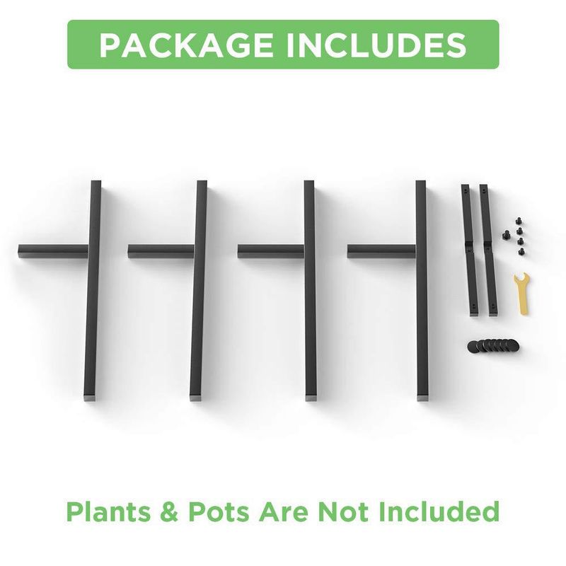 Wrought Iron Cross Flower Rack Modern Simple Living Room Indoor Floor-standing Balcony Flower Rack Green Rose Plant Shelf Flower Pot Rack_voghion.com