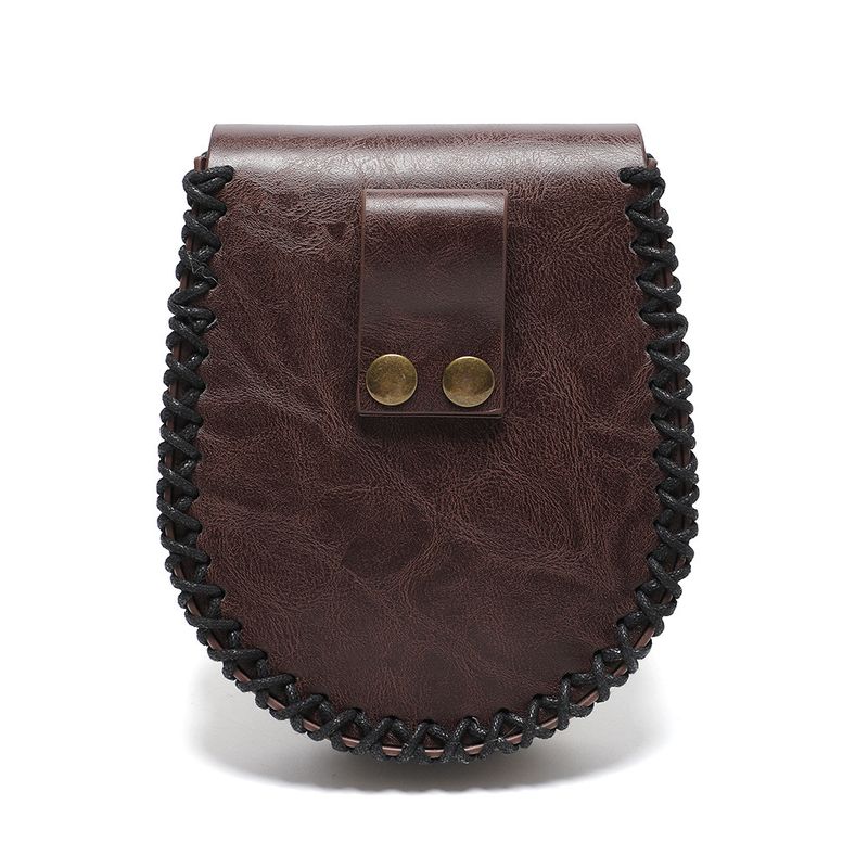 Viking Style Medieval Leather Coin Pouch – Retro Embossed Knight Belt Bag, Vintage Waist Bag for Cosplay and Outdoor Use_voghion.com