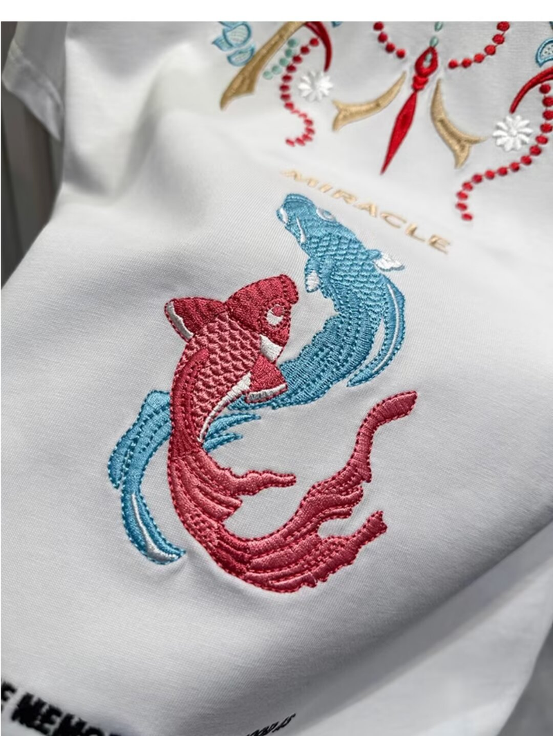 Trendiges kurzärmliges T-Shirt der Marke für Herren, vielseitiges Oberteil mit Rundhalsausschnitt und Innenfutter_voghion.com