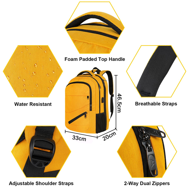 Computer-Rucksack, große Kapazität, multifunktionaler USB-Rucksack, Business-Laptop, Reise-Computertasche, Herren_voghion.com